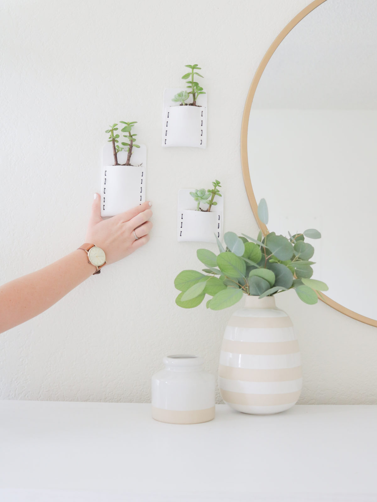 diy plant pocket planter