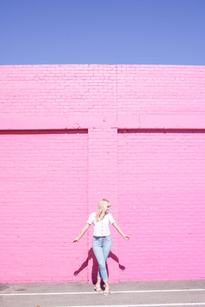 best walls and murals in fresno and clovis, california, pink wall