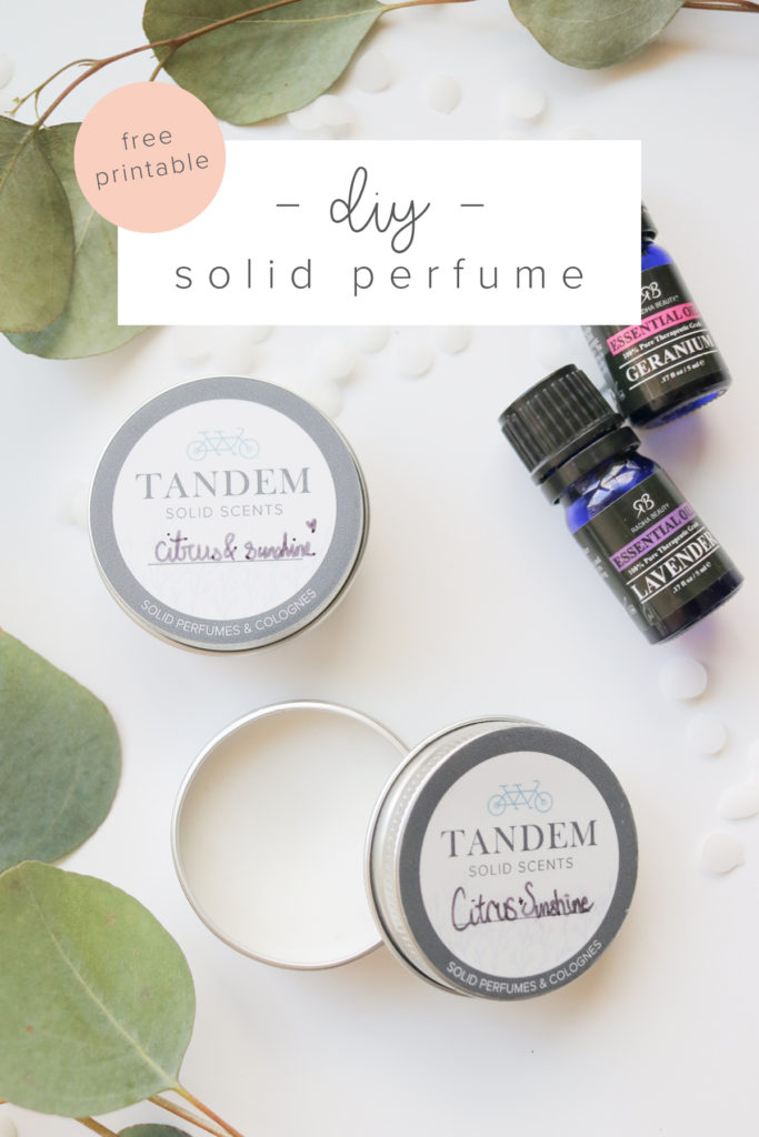 DIY Solid Perfumes & Colognes + Free Printable! Learn how to make it!