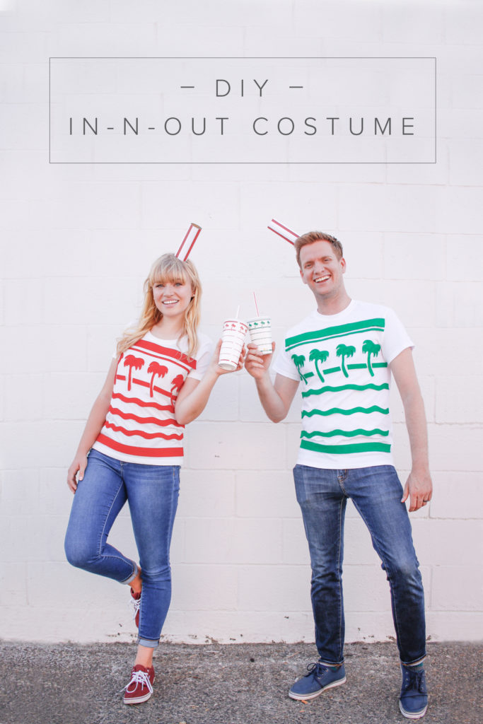 DIY In-n-out cup couple costume