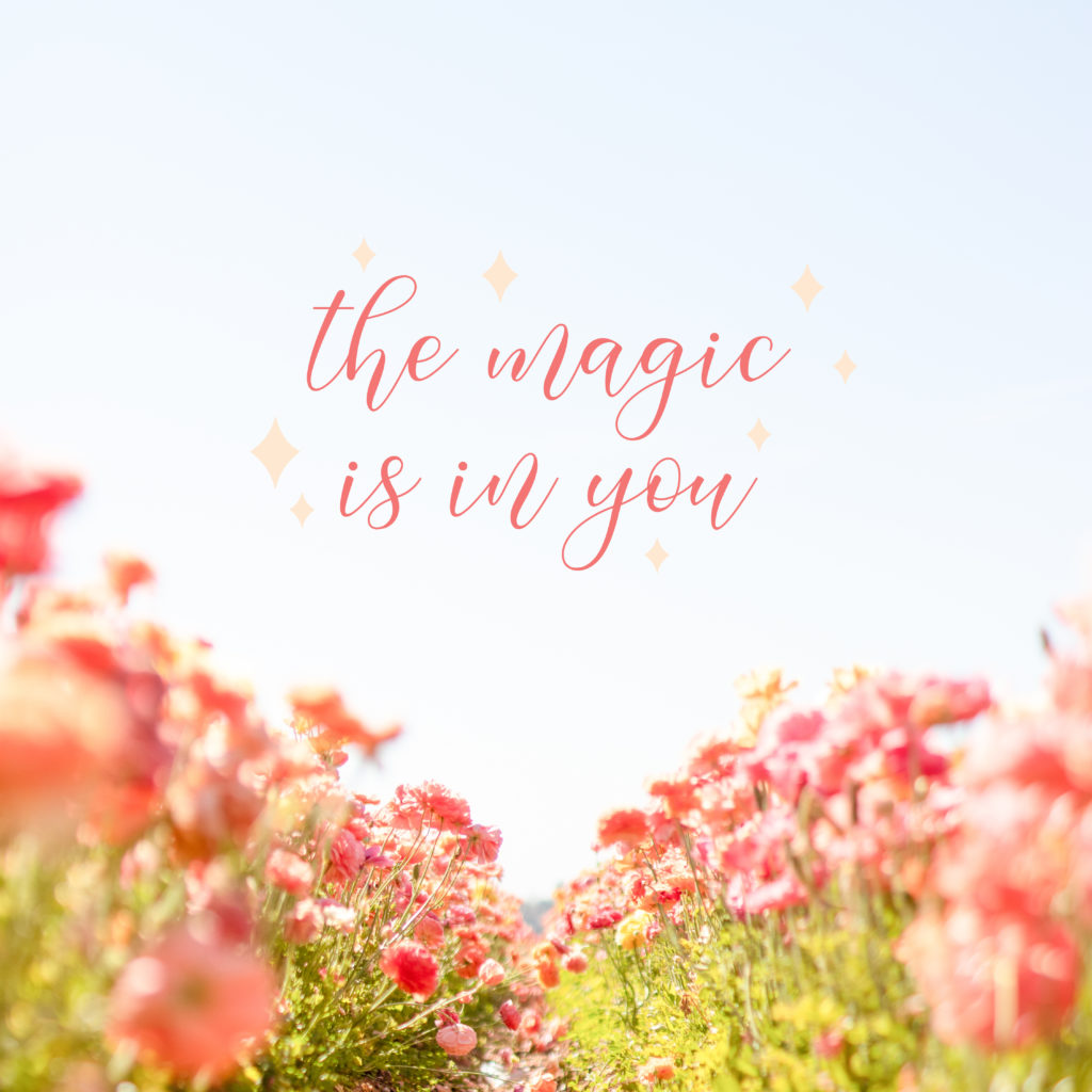 free quote phone background - the magic is in you