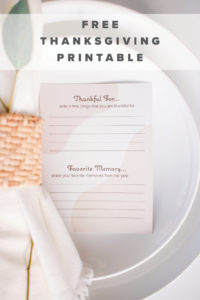 5 Thanksgiving Table Decor Tips + Free Printable - mikyla