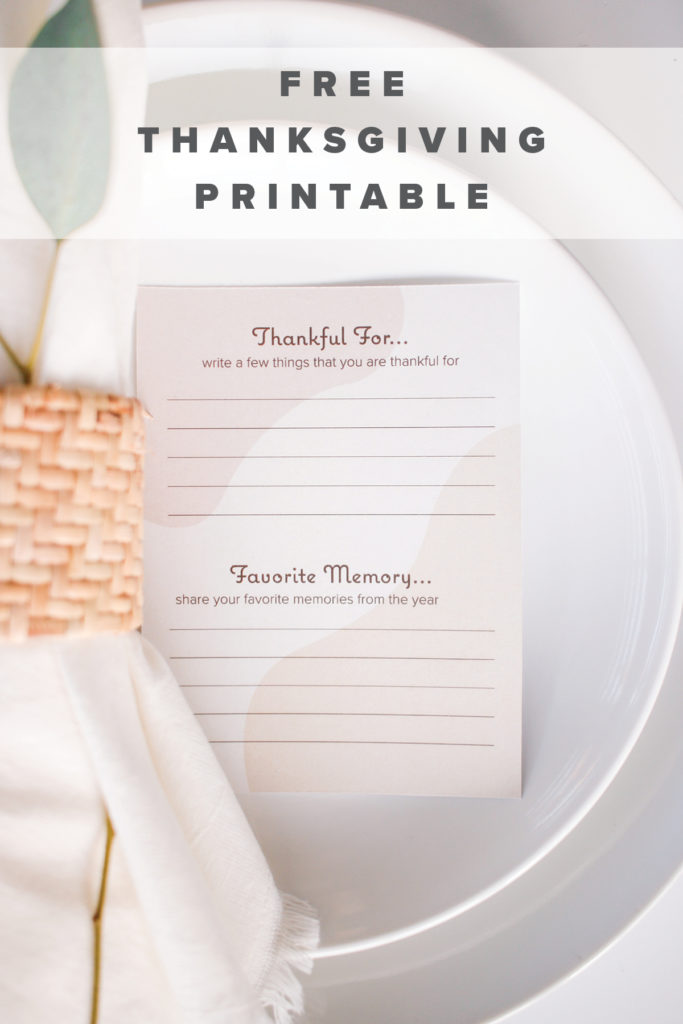 5 easy budget cheap Thanksgiving Table Decor Tips + Free Printable