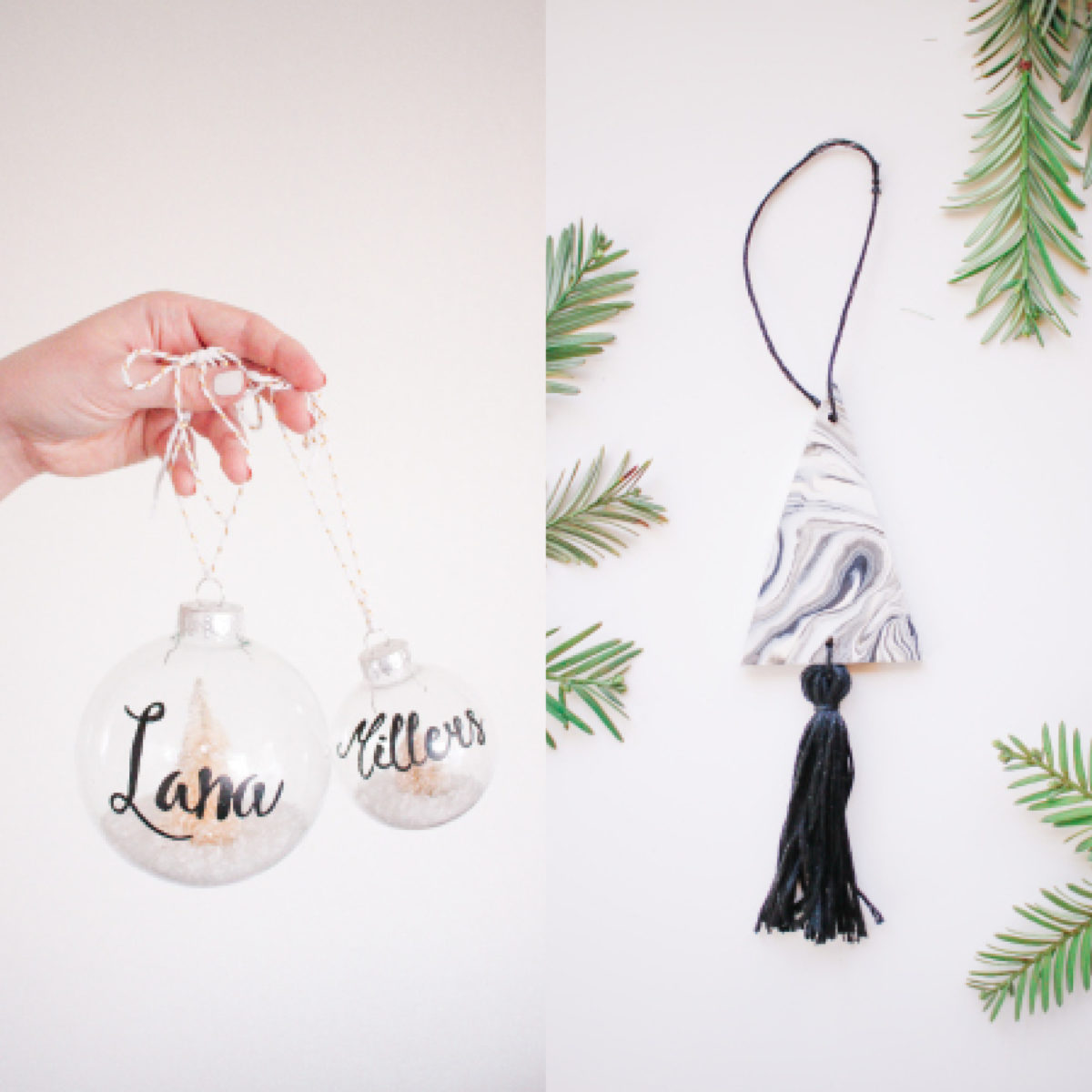 2 Easy DIY Christmas Ornaments