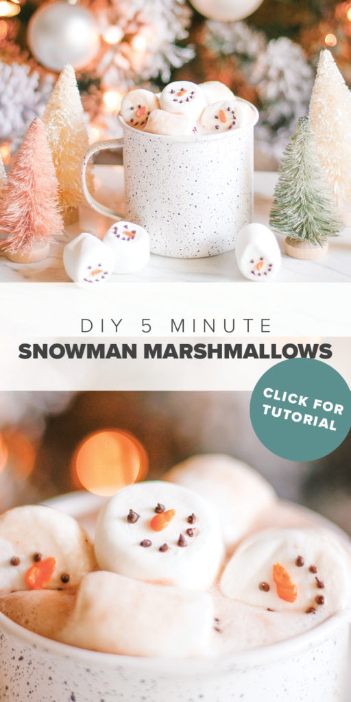 DIY-5-minute-snowman-marshmallows-hot-cocoa-chocloate-bar
