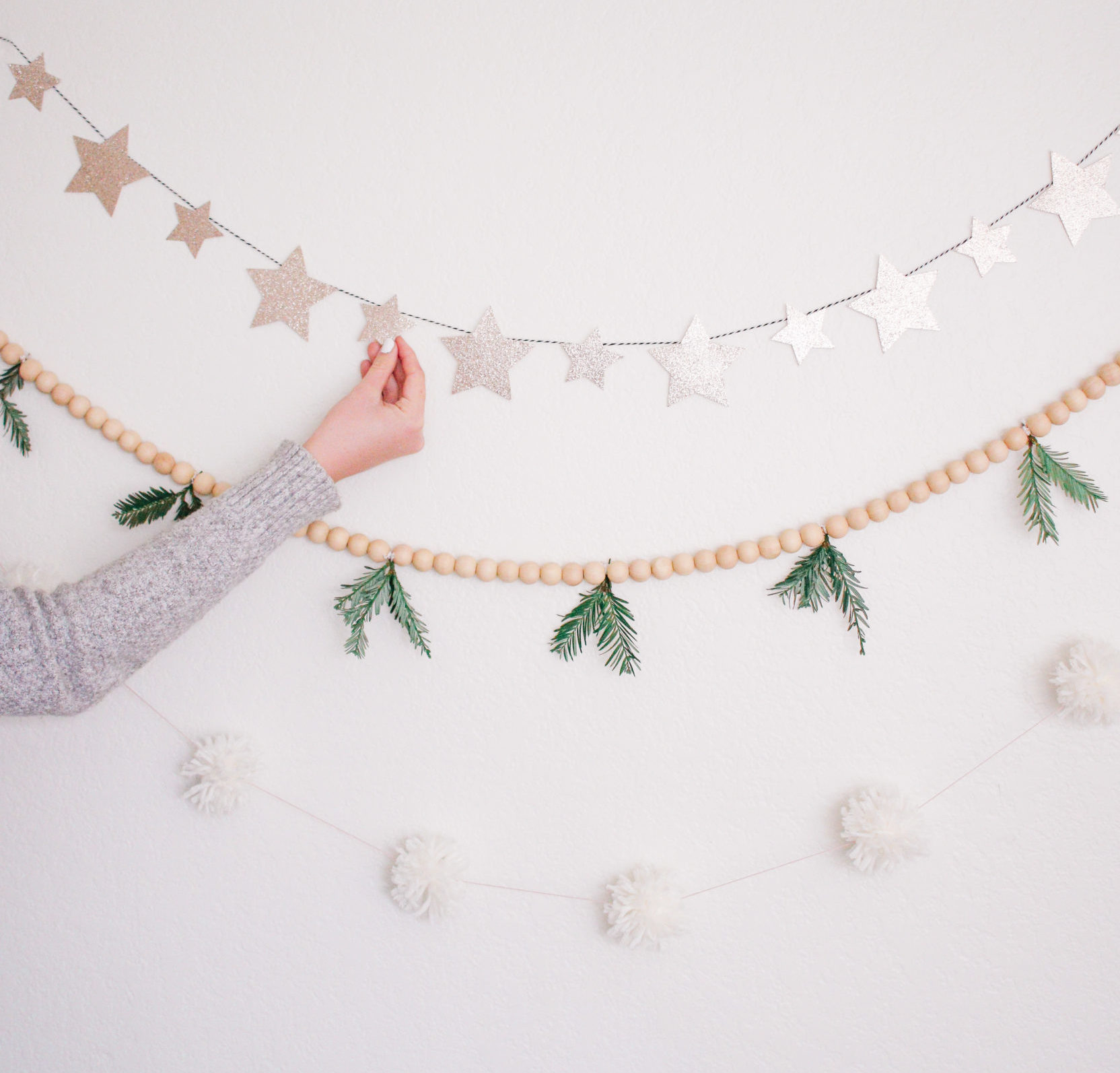 3 Easy DIY Christmas Garlands Under $5 - mikyla