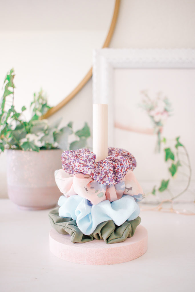 diy scrunchie holder display stand