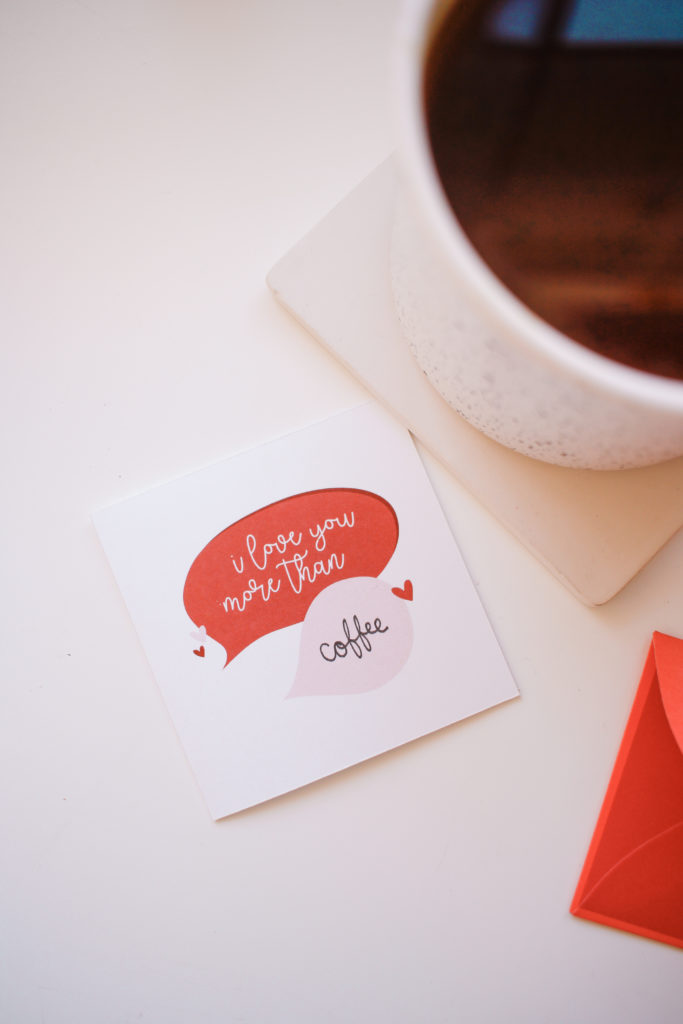 Coffee Valentine Printable