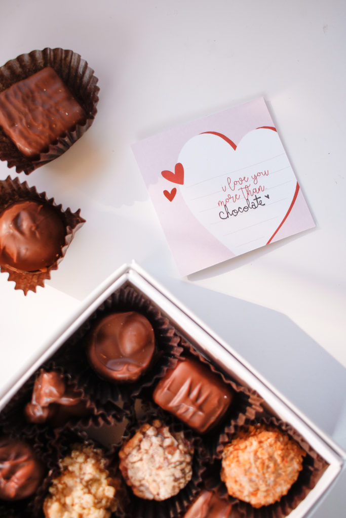 Chocolate Valentine Printable