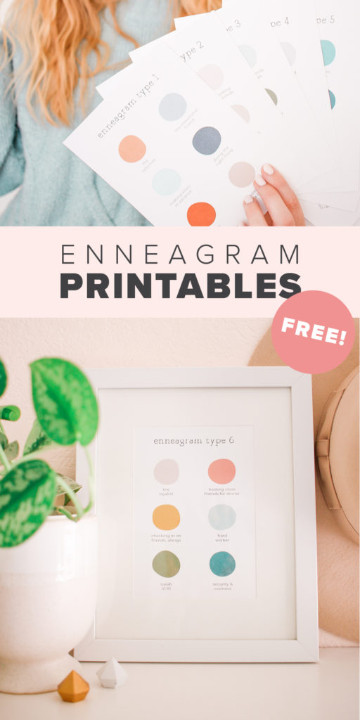 free enneagram type art printables