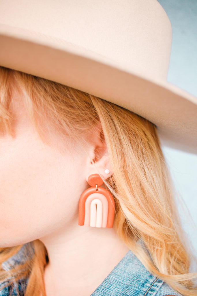 DIY Trendy and Easy Polymer Clay Rainbow Earrings Tutorial