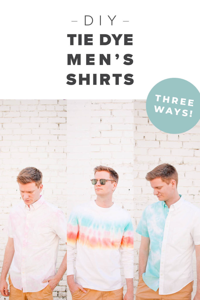 3 DIY Men's Tie Dye Shirts