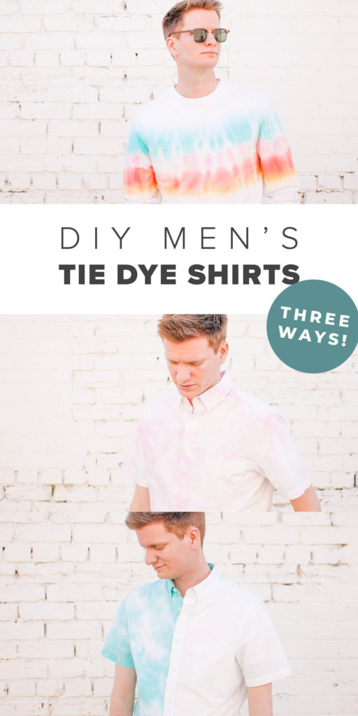 3 DIY Men's Tie Dye Shirts