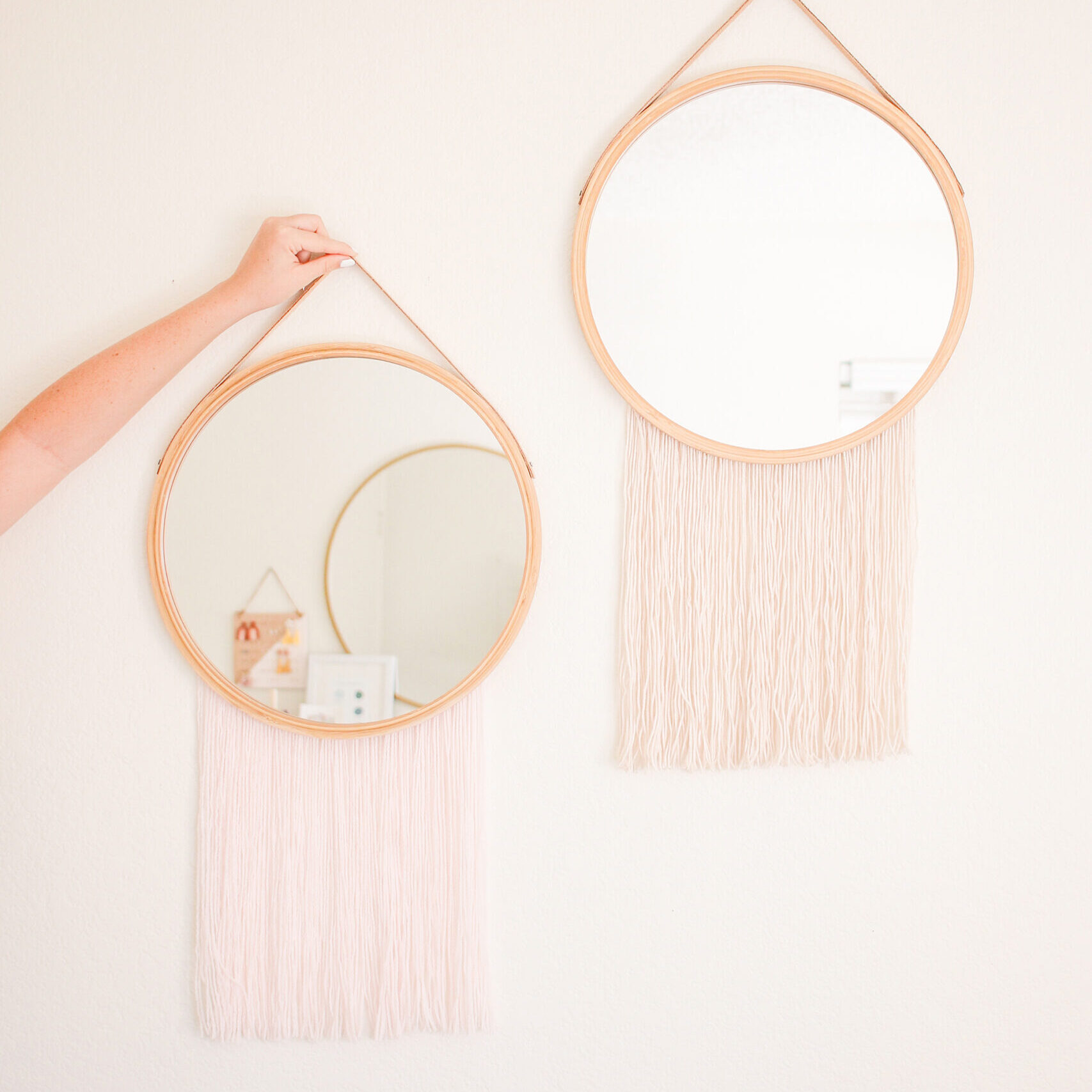 DIY Mirror Wall Hanging - mikyla