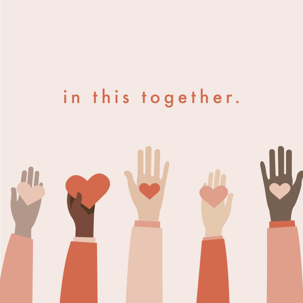 Happy FriYAY + Free Phone Background "In This Together" Quote