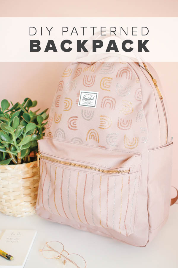 DIY Patterned Backpack Makeover - mikyla