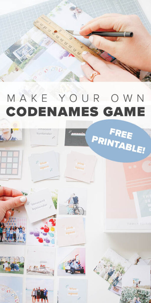 DIY Codenames Board Game + Free Printable! The perfect gift!
