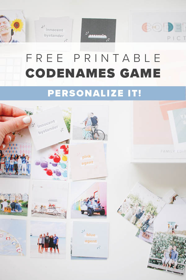 DIY Codenames Board Game + Free Printable! The perfect gift!