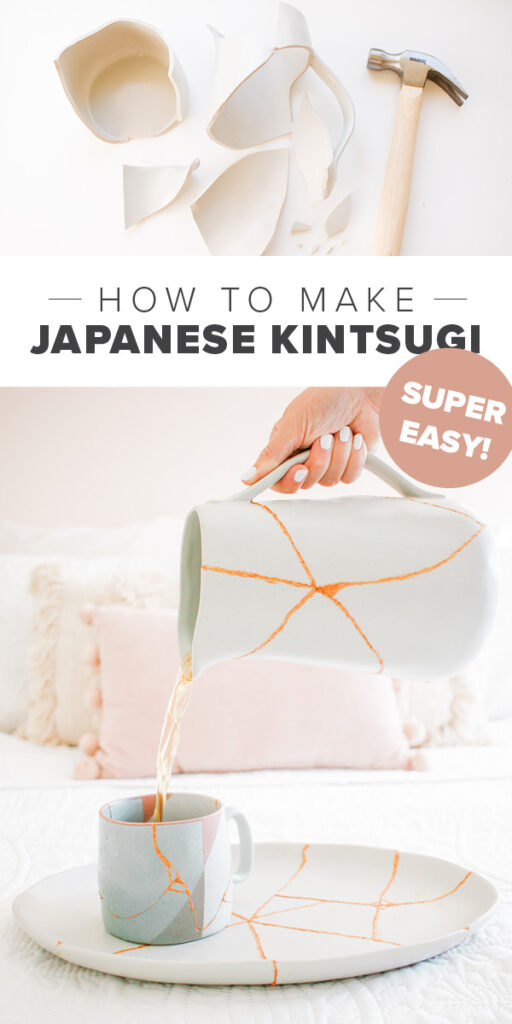 DIY Japanese Kintsugi Art with Ceramic Pottery + Video Tutorial