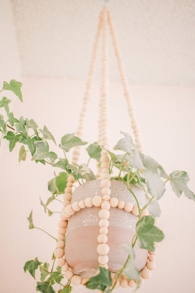 DIY Beaded Plant Hanger - The Perfect DIY Home Decor Project