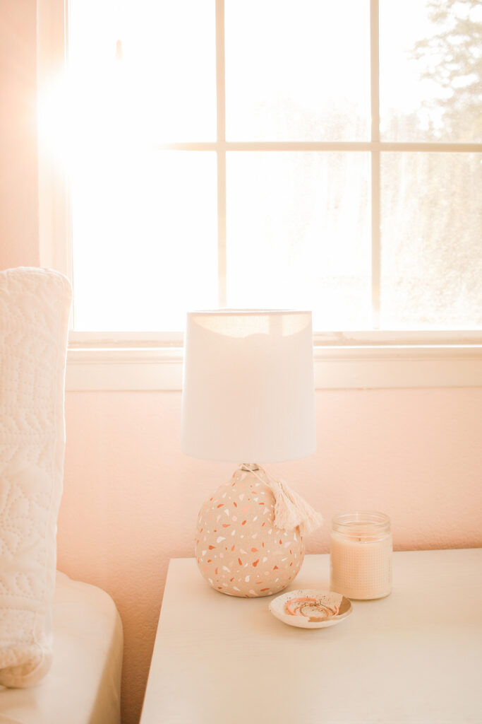 diy-terrazzo-stone-lamp-makeover