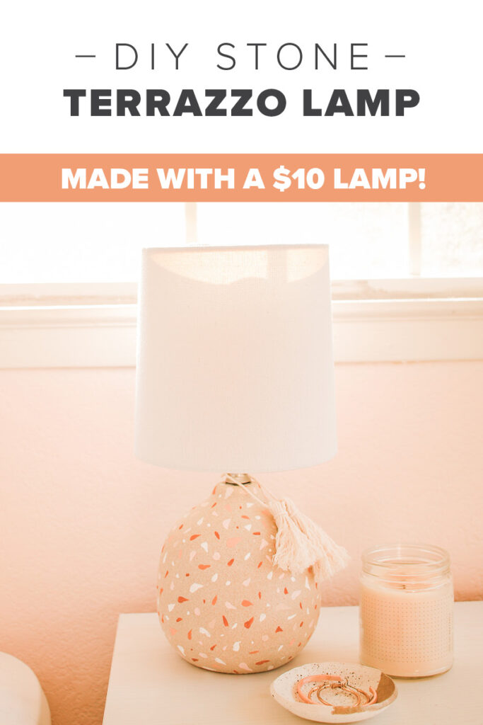 diy-terrazzo-stone-lamp-makeover