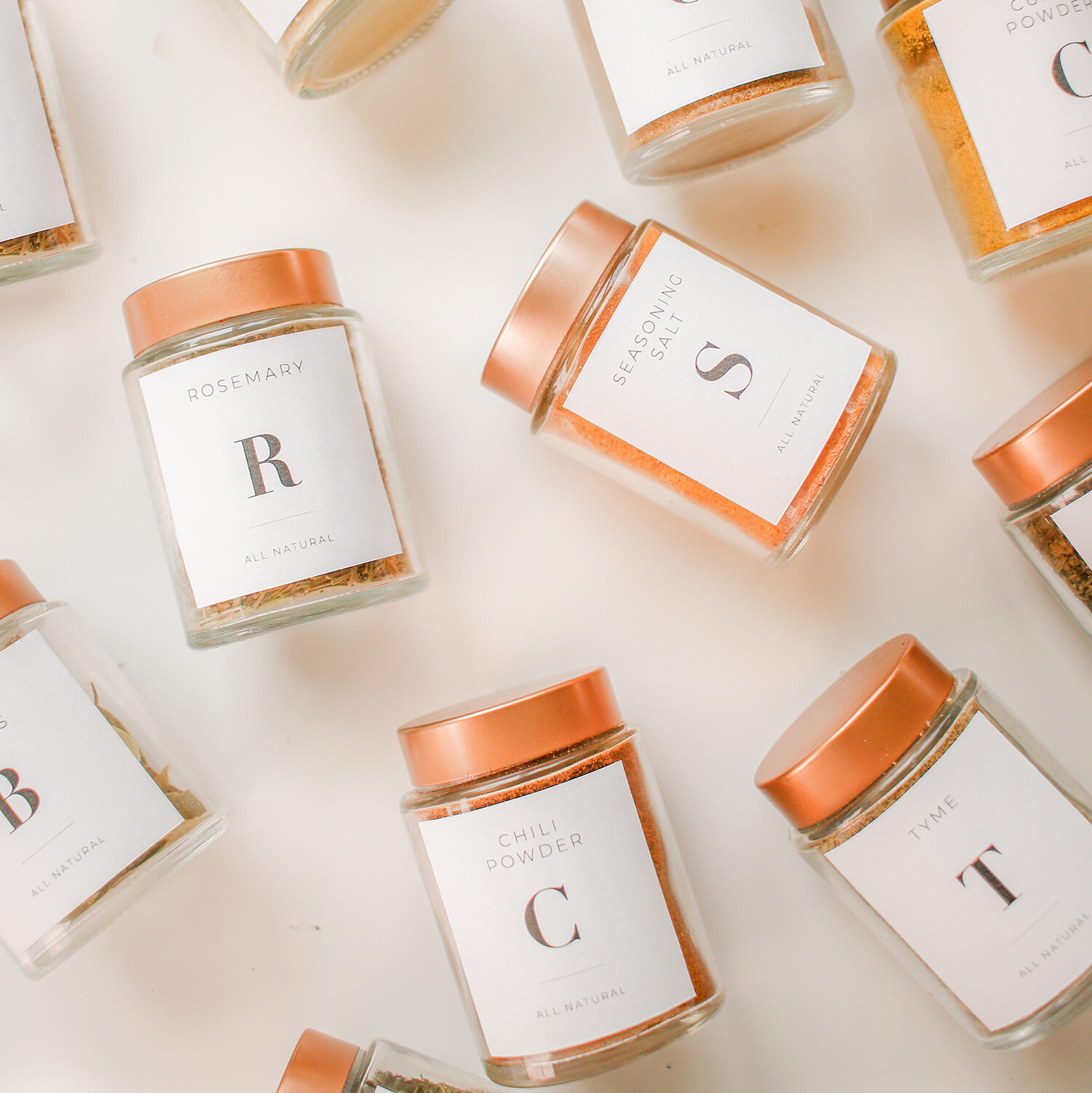 free printable spice jar labels organize your kitchen