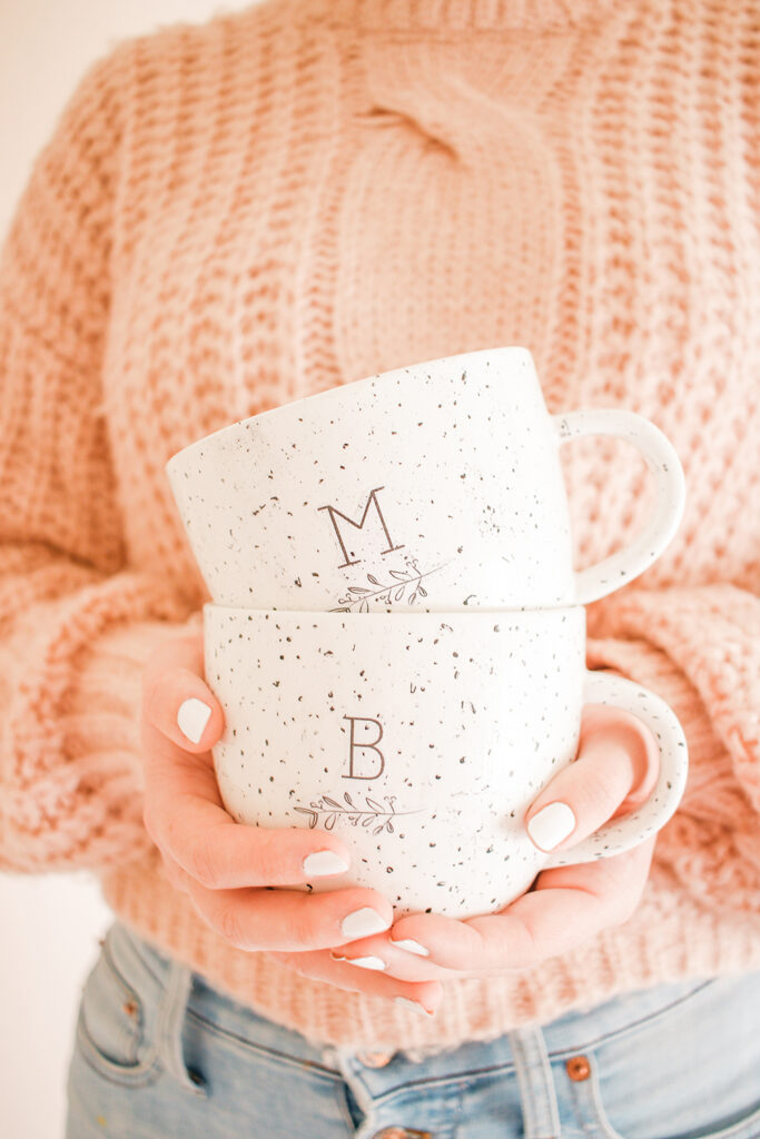 DIY Decoupage Monogrammed Mugs That Make the Perfect Gift