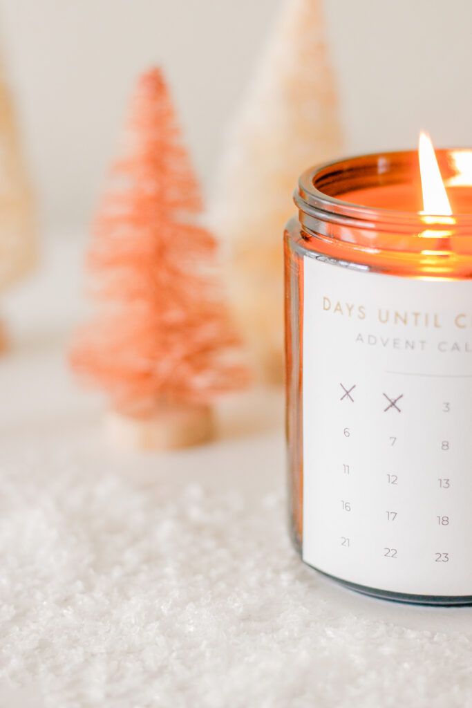 Free Printable Candle Advent Calendar for Christmas