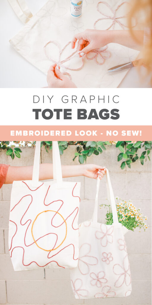 DIY New Sew Graphic Tote Bags