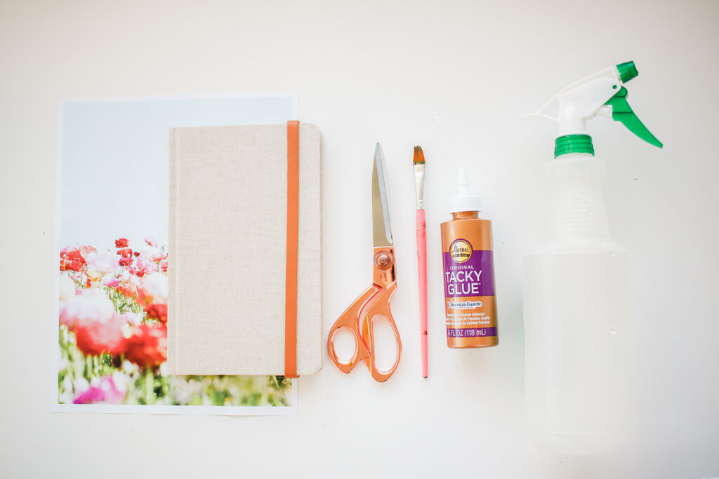 DIY Floral Notebooks (Photo to Fabric) Make your Own Journal!