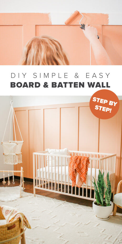 DIY Board & Batten Accent Wall For a Trendy Baby Nursery!
