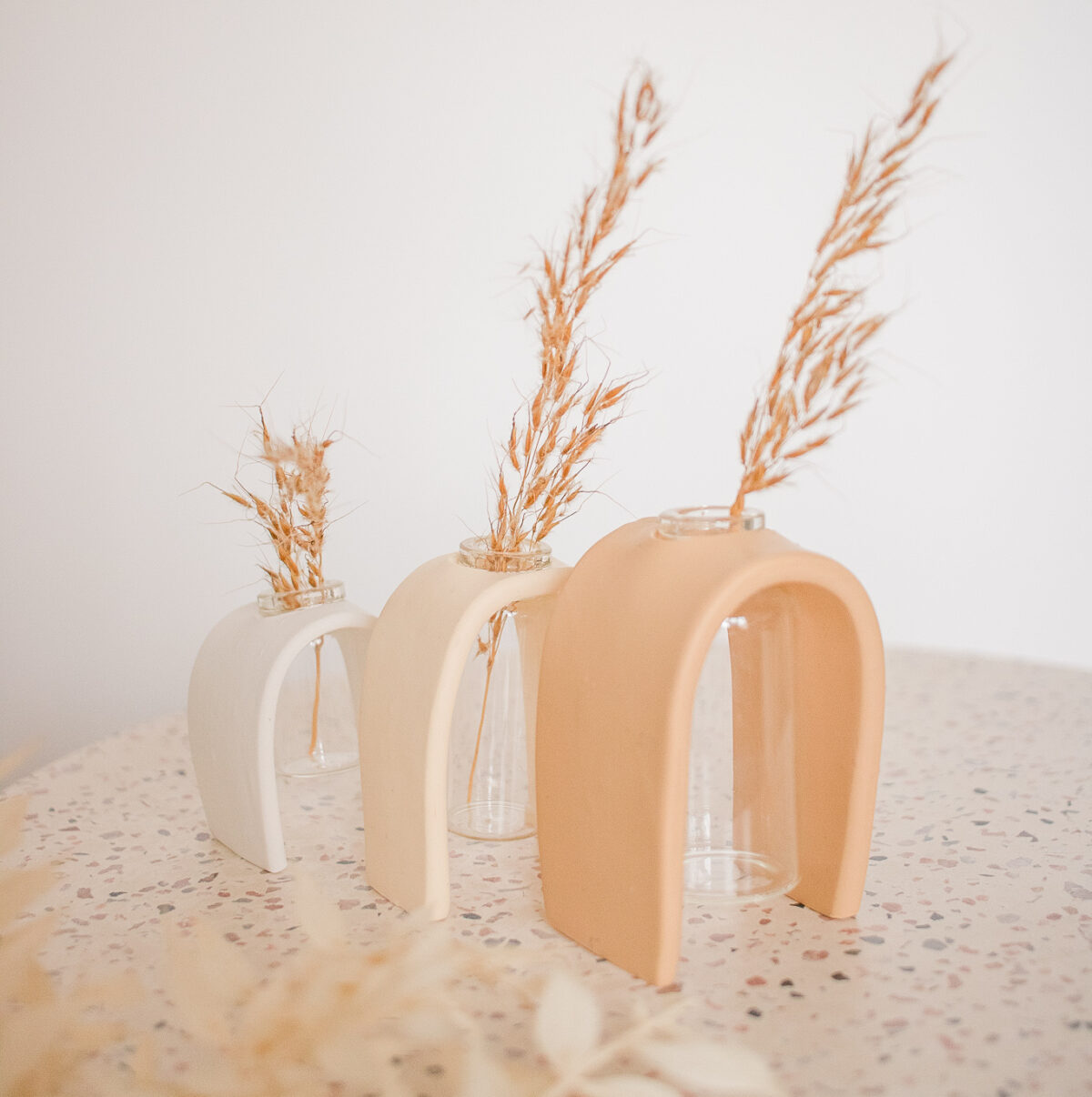DIY Clay Arch Vases