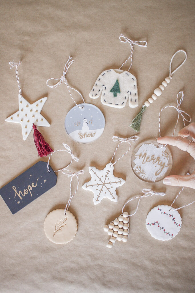 10 Easy DIY Christmas Ornaments for Your Tree - Trendy and Simple! Make some quick DIY ornaments for the holidays - they make the perfect gift!