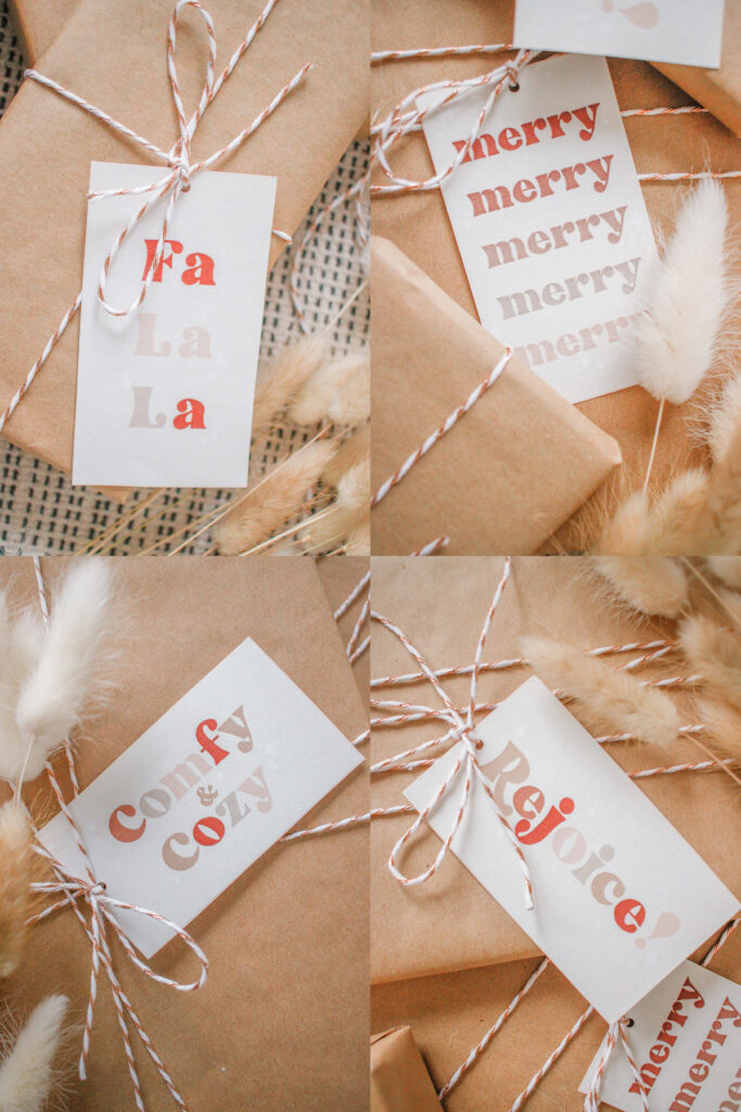 Simple Merry Christmas Printable Gift Tags, Feliz Navidad Gift Tag, Holiday  Gift Tags, Boho Christmas Tree