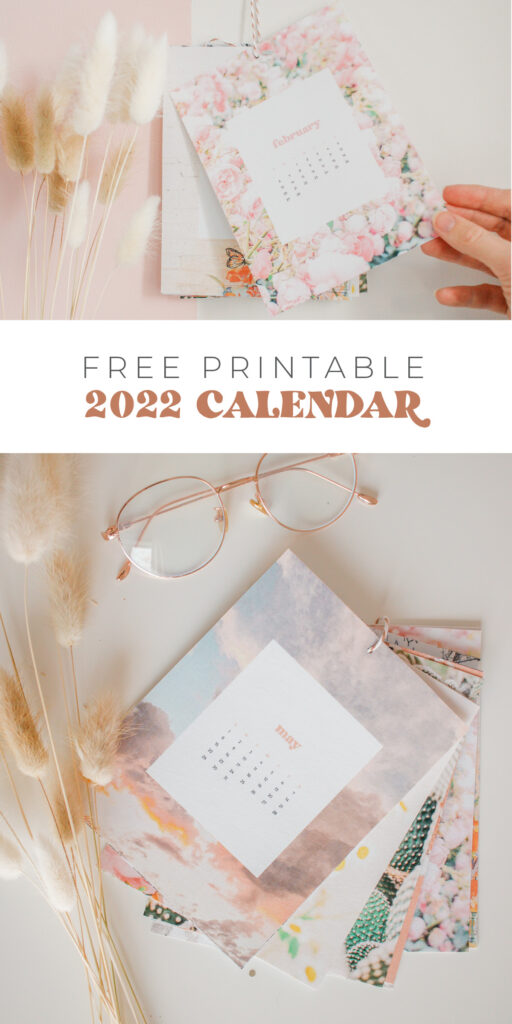 2022 Free Printable Calendar for your Desk, Office or Workspace!