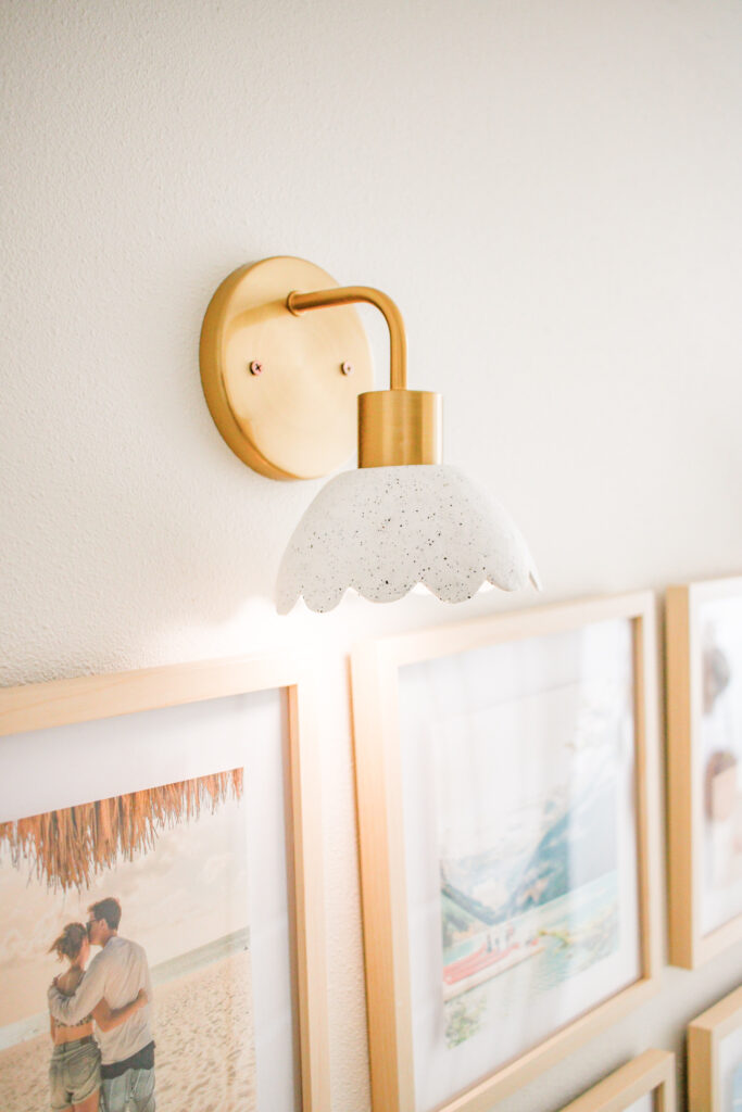 DIY Wireless Clay Wall Sconce Light For $25 - Made with Oven Bake Polymer Clay. The best home decor hack to save some money!