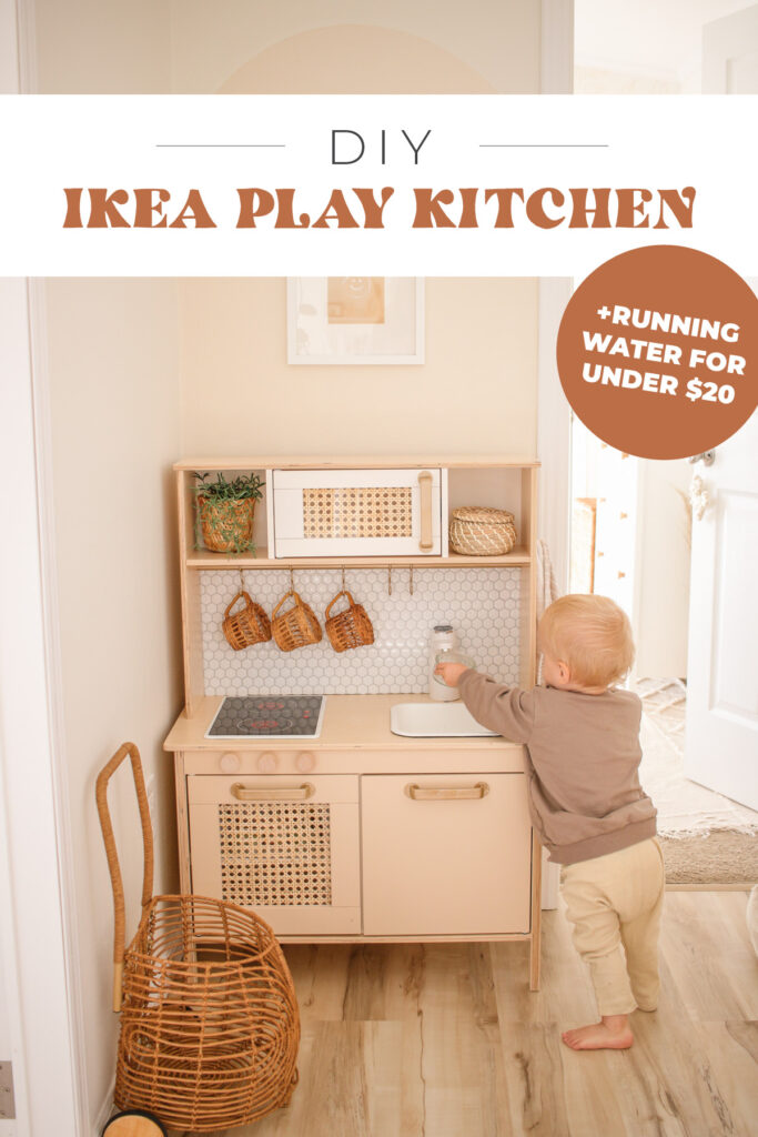 DIY Boho Functional Ikea Play Kitchen Hack - mikyla