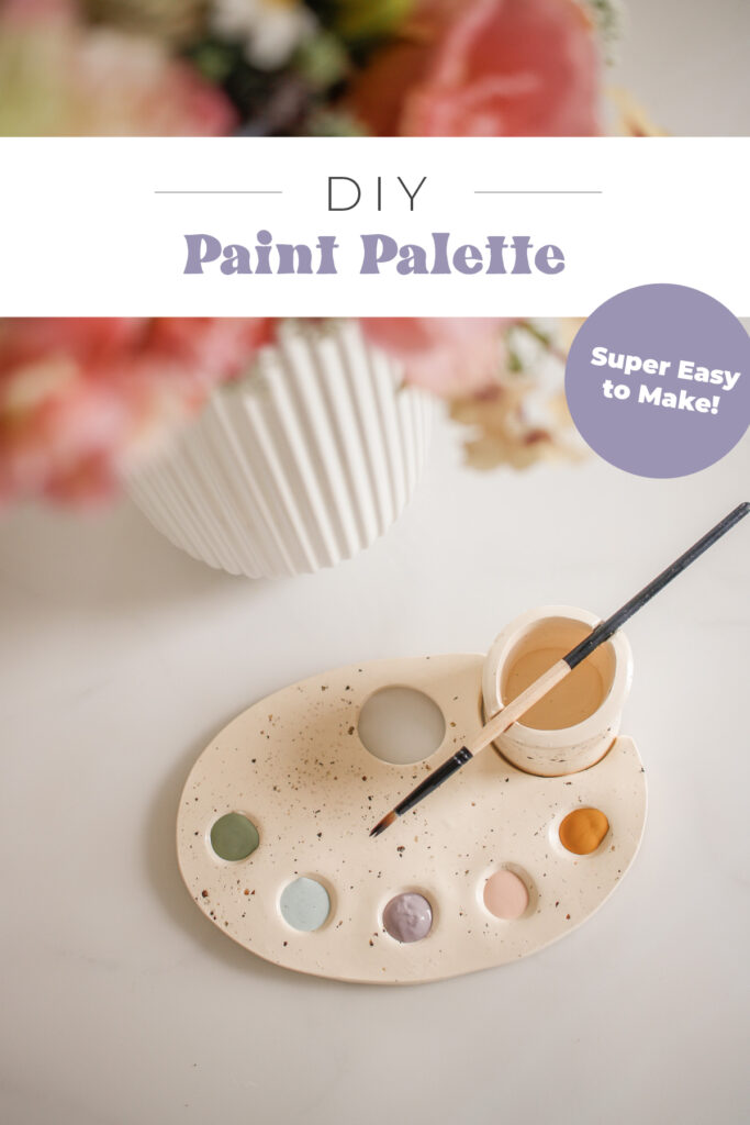 Making a paint palette using Sculpey polymer oven bake clay