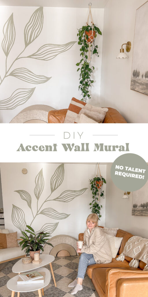 DIY Easy Foliage Mural Idea