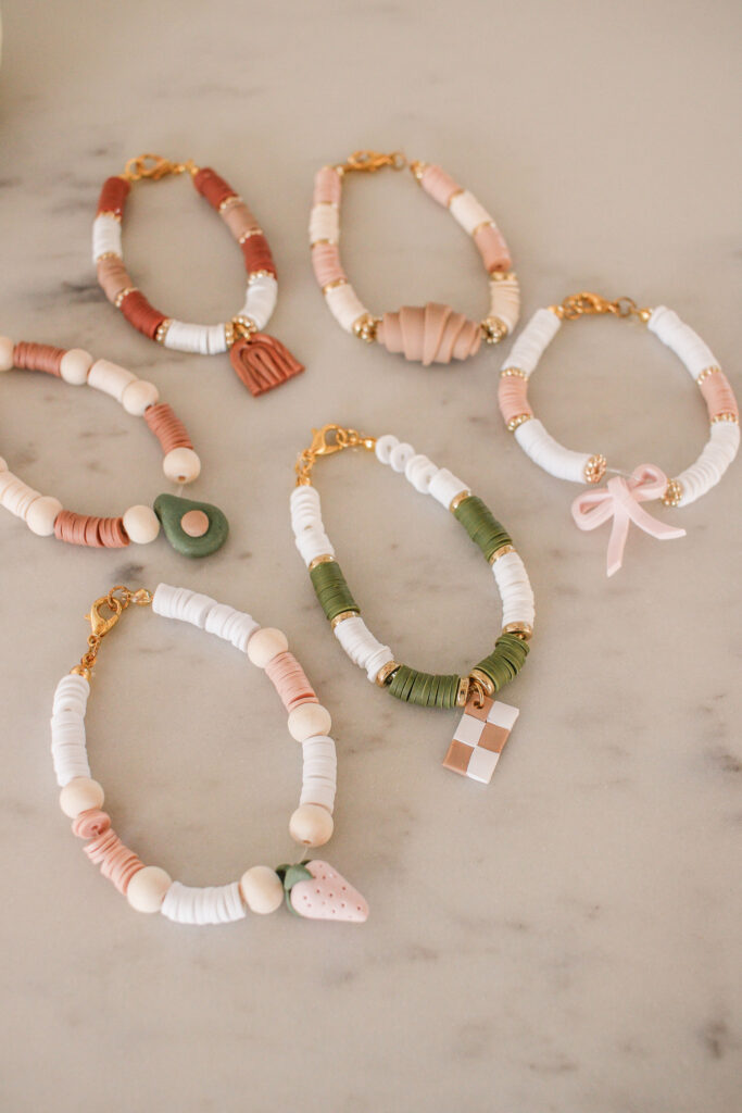 DIY Clay Friendship Bracelet Charms for the perfect girls night! The best tutorial to make custom charms for your bracelets!