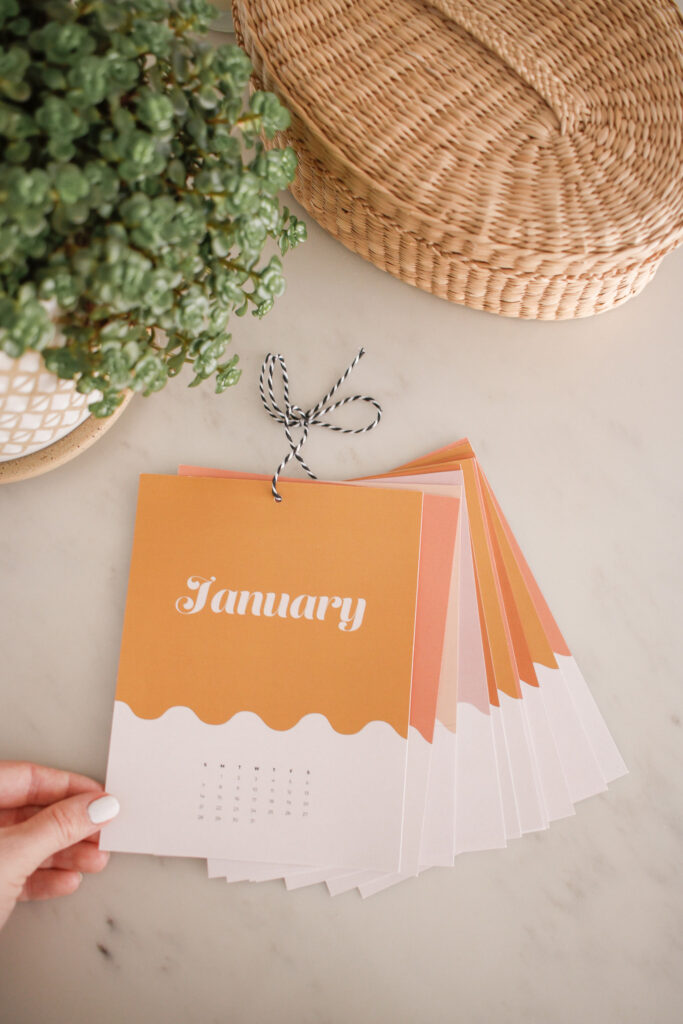  Free Printable 2024 Monthly Calendar Template to hang on your wall! The perfect mini desk calendar for your office!