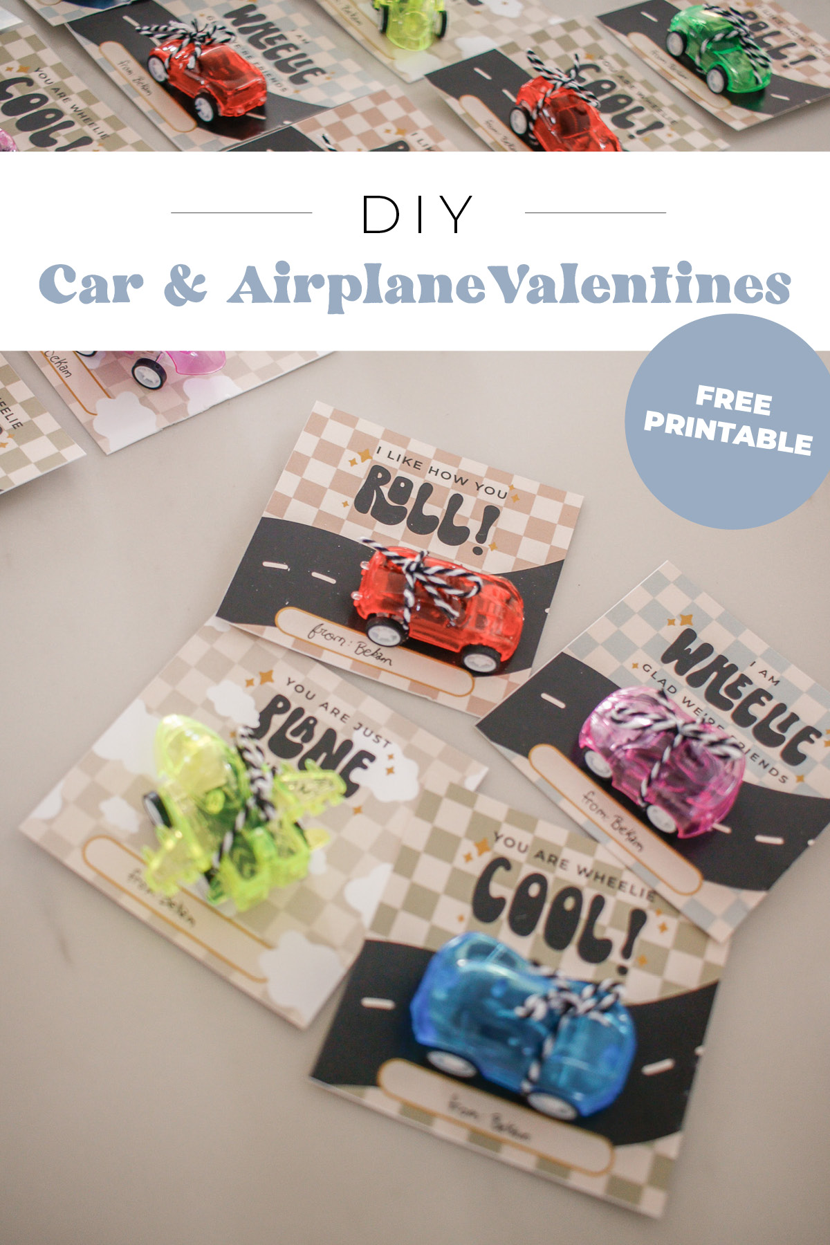 Free Printable Cars &amp; Airplanes Valentines - mikyla