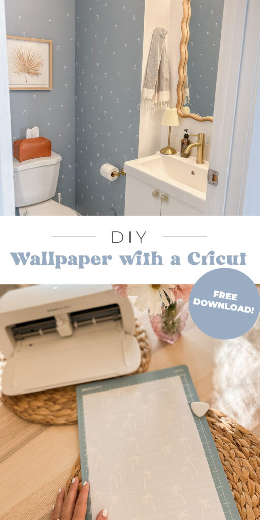 DIY Faux Wallpaper with a Cricut