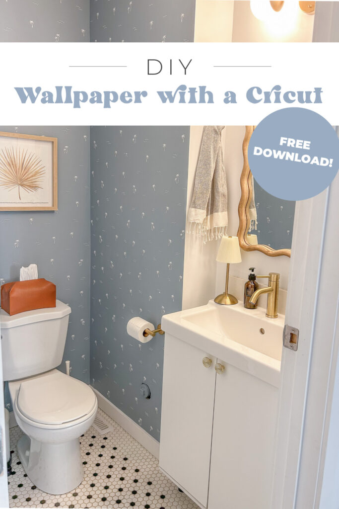 DIY Faux Wallpaper with a Cricut