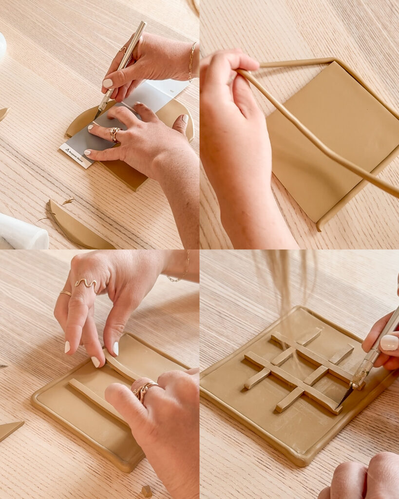 DIY Clay Book Tic Tac Toe Game made of oven bake clay. A table-top game for book lovers. The perfect easy DIY for girls night.