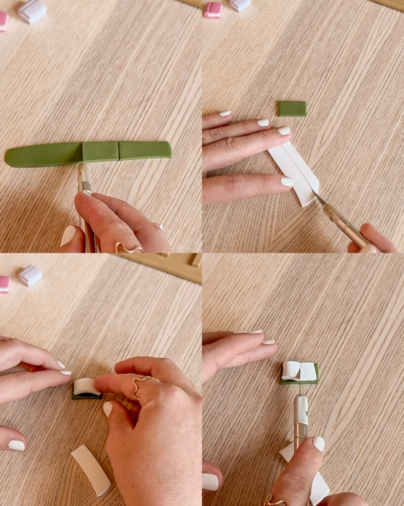 DIY Clay Book Tic Tac Toe Game made of oven bake clay. A table-top game for book lovers. The perfect easy DIY for girls night.